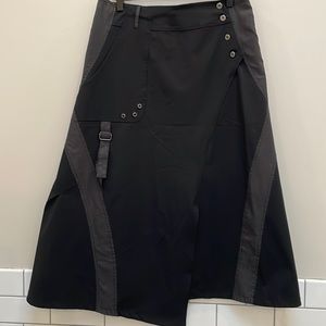 Ana Nonza Asymmetrical Midi Skirt